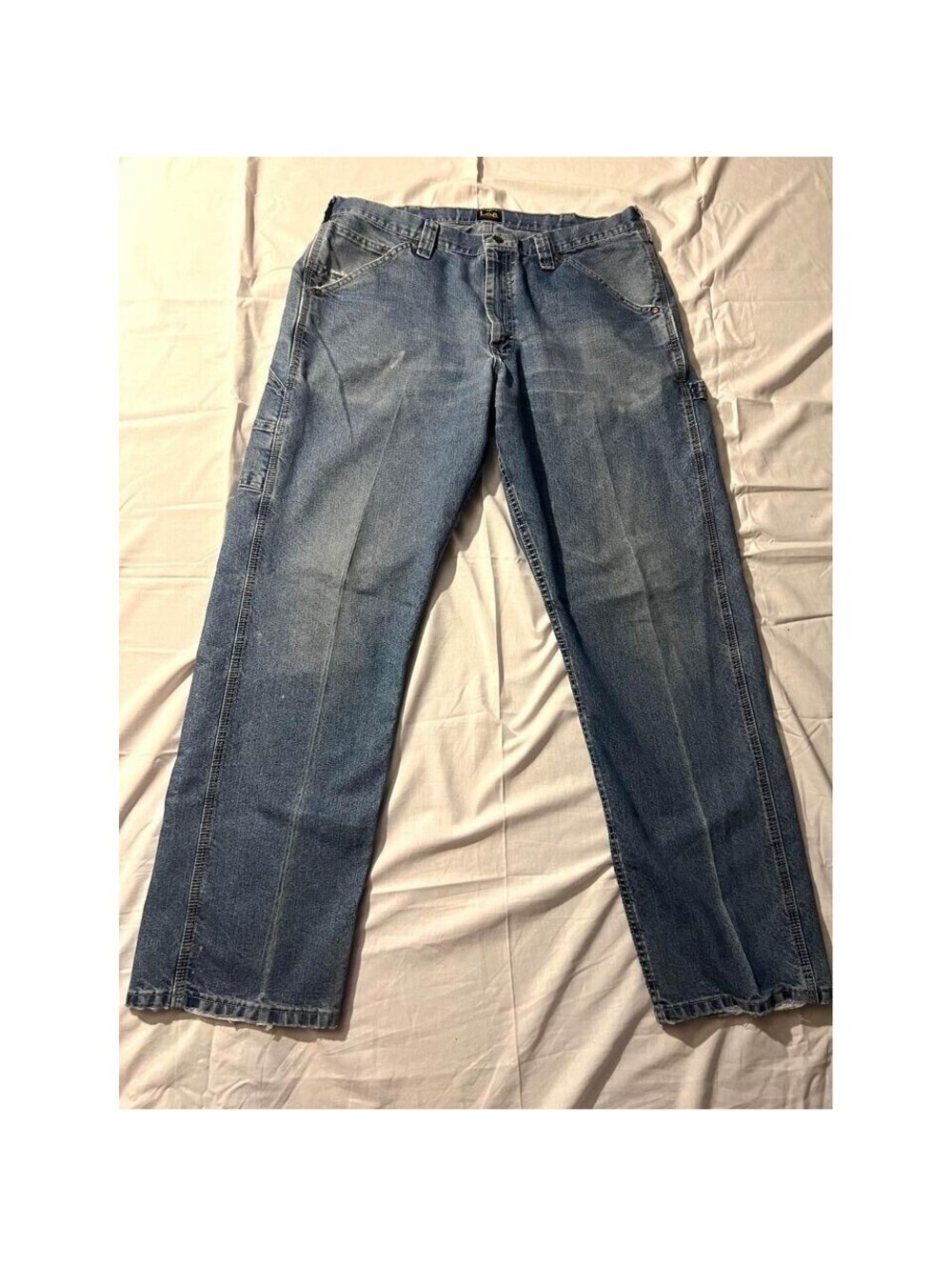 Vintage Lee Jeans denim Men size 36x32 loose fit pants Jean